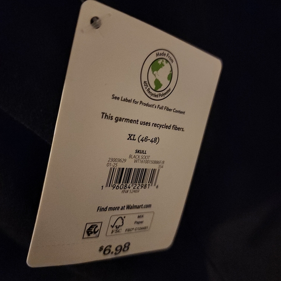 Black T-Shirt with Green Skull and Hat Design - Picture 4 of 11